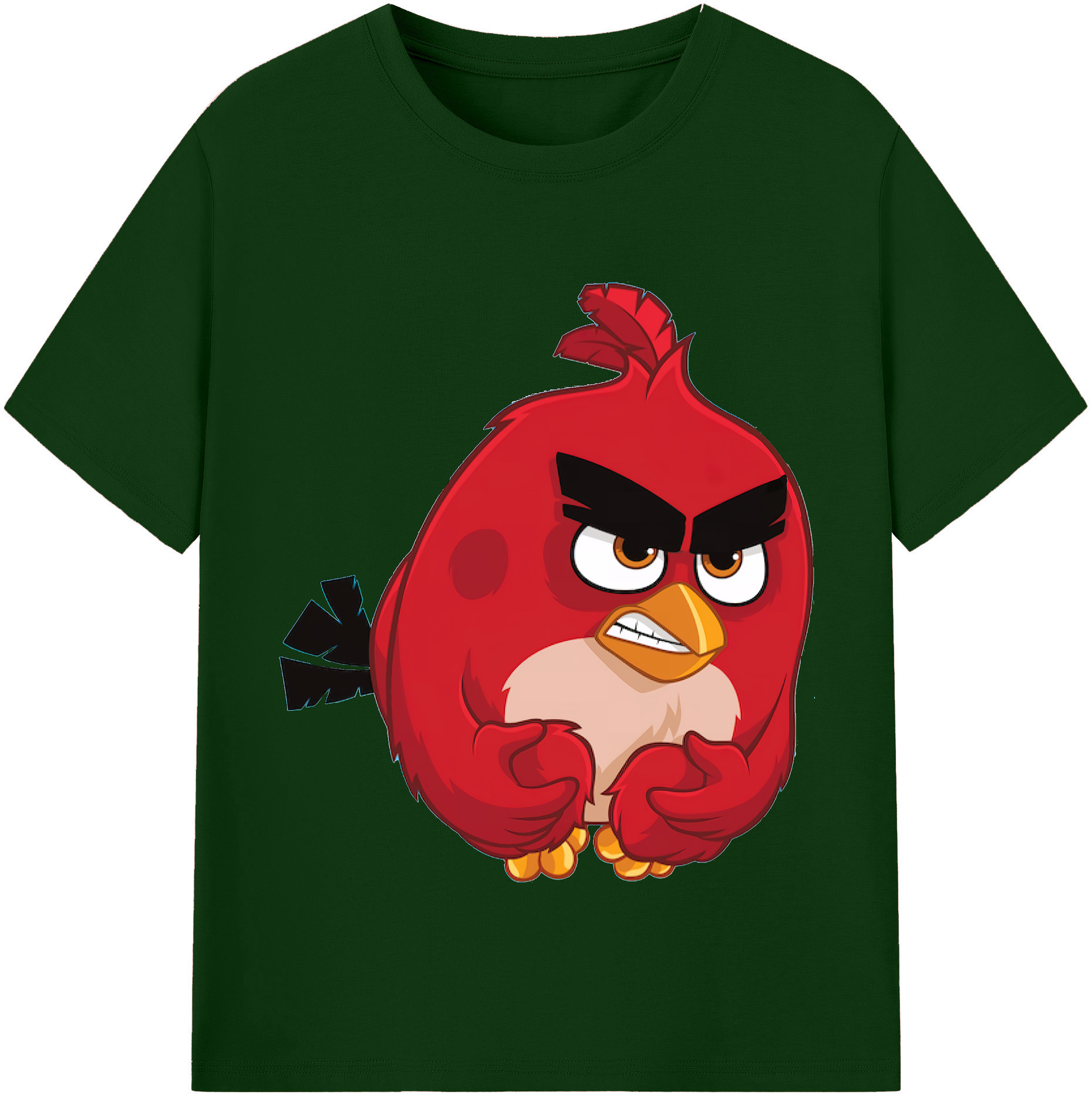 （画像用） Angry Birds アングリーバード 綿100％半袖Tシャツ（フロントプリント）